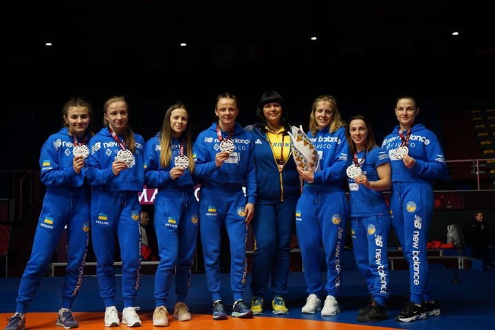 Ірина Коляденко у складі збірної команди України - срібного призера чемпіонату Європи